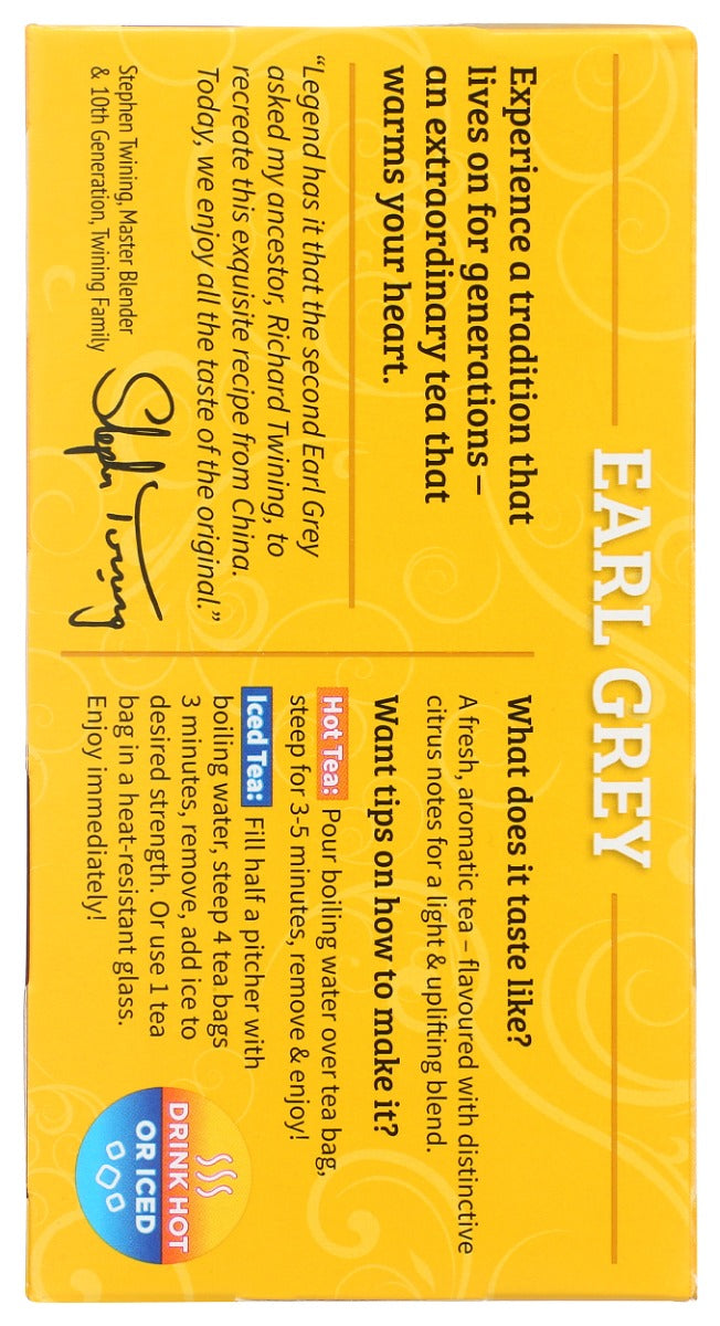 TWINING TEA: Earl Grey Tea, 20 bg