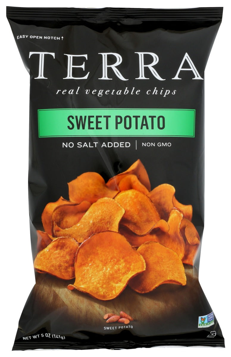 The vegetable voted most likely to succeed as a delicious chip? Sweet potatoes. All we do is slice them thin, crisp them to perfection, then skip the salt. Because sometimes a little natural sweetness is all you need.