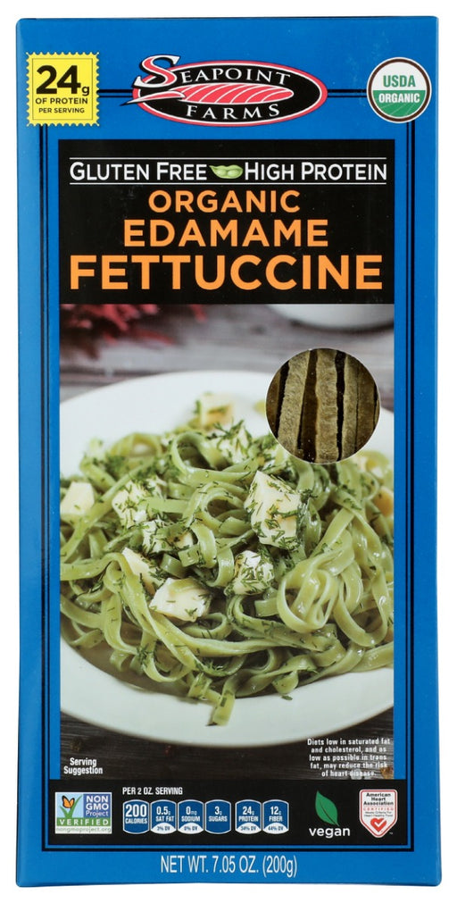 SEAPOINT FARMS: Organic Edamame Fettuccine, 7.05 oz