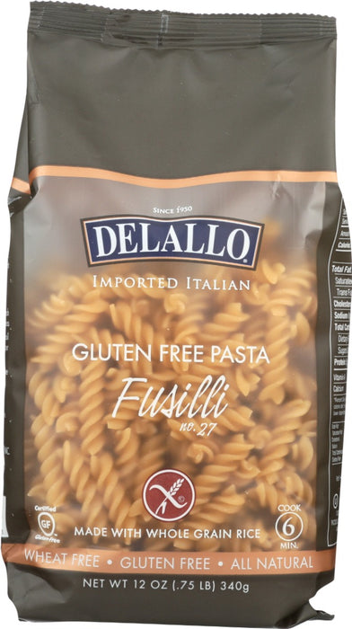 DELALLO: Gluten Free Fusilli, 12 oz