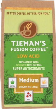 TIEMANS FUSION: Medium Fusion Ground Coffee, 10 oz