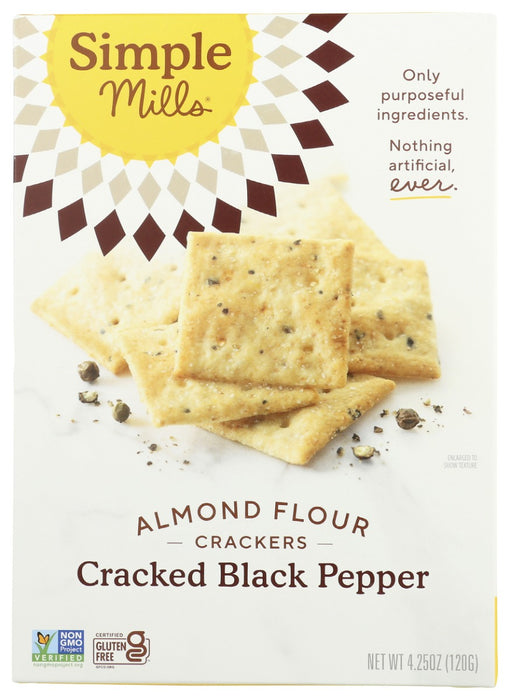 
Made with a wholesome blend of almond flour, sunflower seeds &amp; flax seeds 
‹The perfect any-time snacking cracker, with nutrition packed into every crunch 
Gluten-Free, Grain Free, Corn Free
Non-GMO Project Verified 
Paleo-Friendly 
Vegan 
