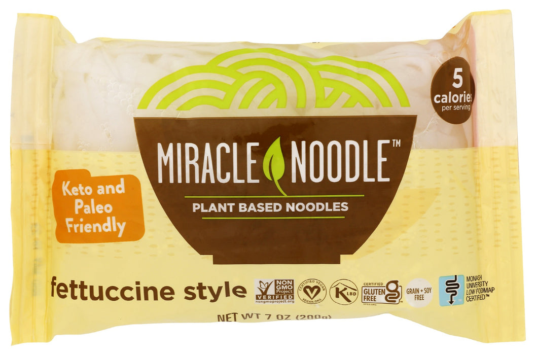 We are proud to release our new Organic Fettuccine. Use our Organic Fettuccine as a fettuccine substitute in all of your recipes that involve a thicker noodles, from Asian dishes like soba noodles to a low carb fettuccine alfredo! Slashing calories and carbs has never been so delicious!!
