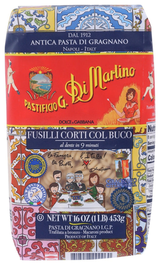 DI MARTINO: Fusilli Corti Col Buco Pasta, 1 lb