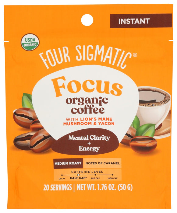 FOUR SIGMATIC: Focus Instant Coffee Multiserve, 1.76 oz