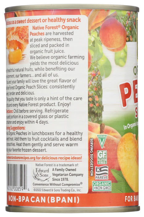 NATIVE FOREST: Organic Peach Slices, 15 oz