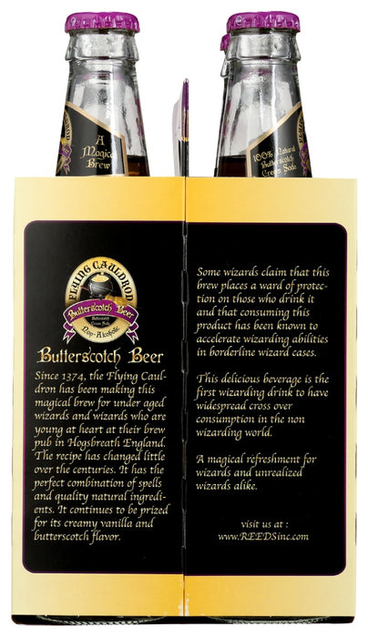 FLYING CAULDRON: Butterscotch Soda 4Pk, 48 fo