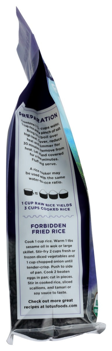 LOTUS FOODS: Organic Forbidden Rice, 15 oz