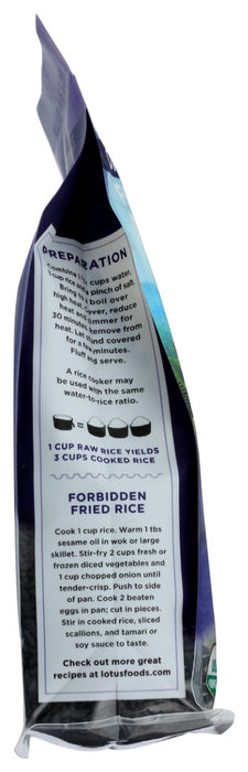 LOTUS FOODS: Organic Forbidden Rice, 15 oz