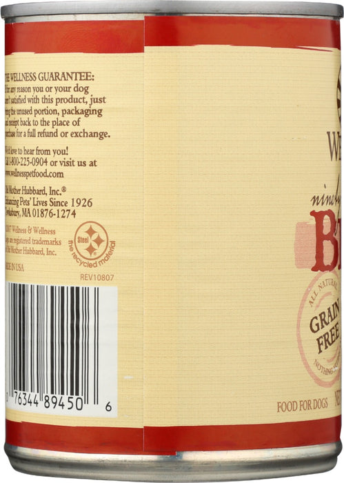 WELLNESS: Complete Health 95 Percent Beef Dog Food, 13.2 oz