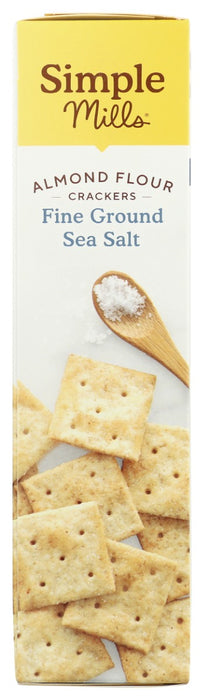 SIMPLE MILLS: Fine Ground Sea Salt Almond Flour Crackers, 4.25 oz