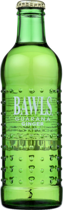 BAWLS GUARANA: Ginger Ale Soda, 10 oz