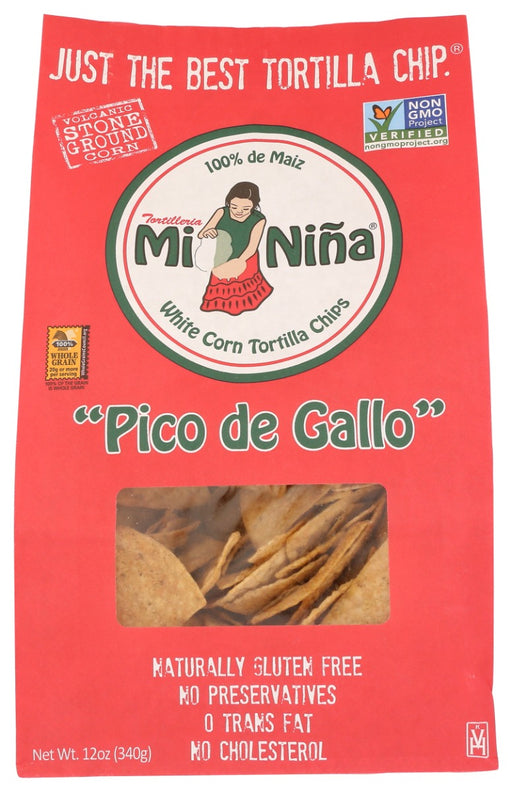 Our Pico De Gallo Tortilla Chips play up the fresh, irresistible flavors of the classic chip dip.