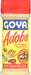 The #1 brand of Latin all-purpose seasonings. GOYA® Adobo All-Purpose Seasoning with Pepper is the perfect blend of garlic, oregano, black pepper and Latin spices that adds quick flavor to any meat, chicken, fish and vegetables. A simple shake before cooking is all it takes.