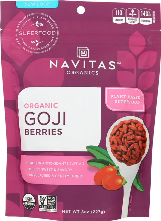 An ancient superfood, Goji Berries have been used for over 2,000 years to promote vitality and longevity”thanks to their high levels of antioxidants. Whether you're snacking, baking or breakfast-ing, enjoy these chewy, sweet-savory berries as your everyday dried fruit!
