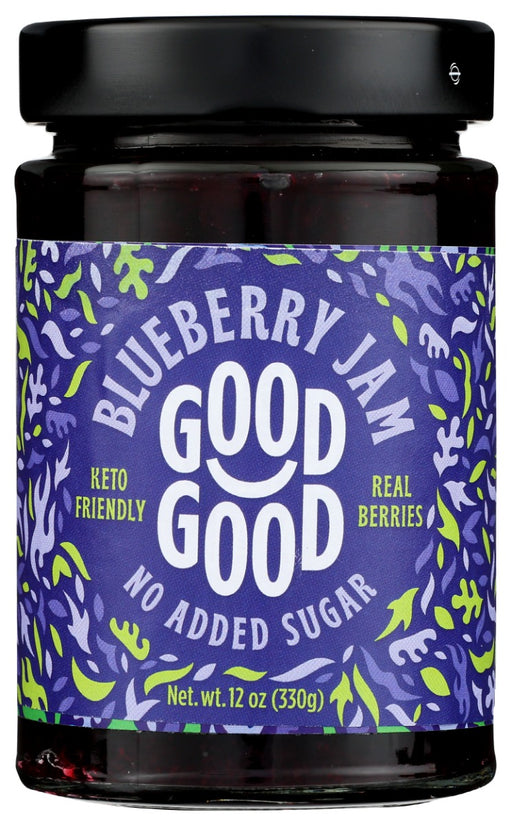 GOOD GOOD: Blueberry Jam No Added Sugar, 12 oz