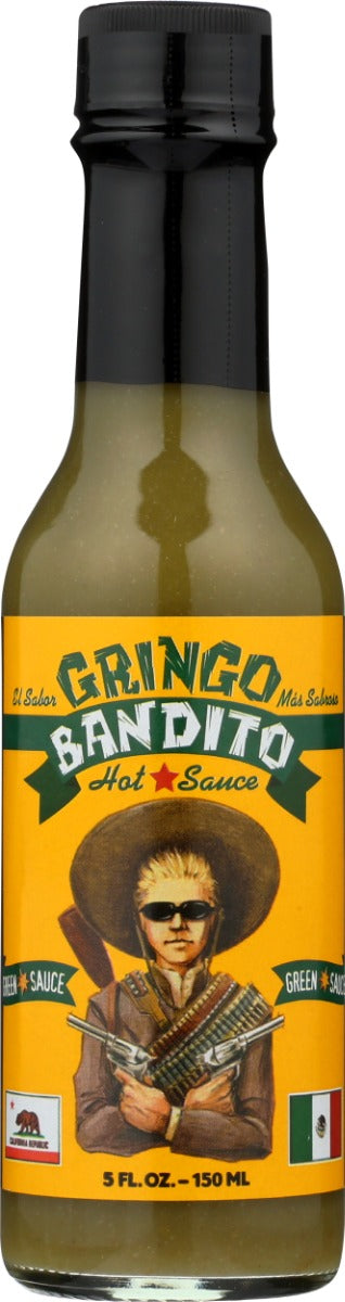 GRINGO BANDITO: Green Habanero Hot Sauce, 5 fo