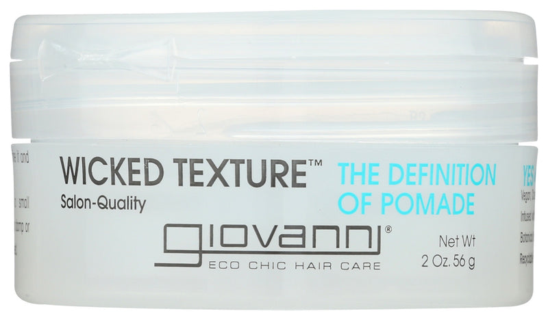 Wax it. Style it. Define it. For a wicked look. Washes out easily, unlike oil-based pomades, and won't strip the natural oils from your hair.
This Wicked Texture® pomade will not dull, strip color, or damage your hair. It's color-safe, paraben-free, and cruelty-free. Look in the Ingredients tab for a listing of (*) organically produced ingredients that our vegan styling pomade contains. 