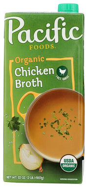 We slow-simmer organic free-range chicken with sea salt and seasonings for a savory organic chicken broth that's rich and full of flavor. Sip a cup of warm chicken broth instead of coffee or tea for a delicious, satisfying addition to your everyday routine. USDA Certified Organic broth is made from non-GMO ingredients and free of gluten and fat.* It may also be suitable for keto diets.