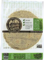 LA TORTILLA FACTORY: NON GMO Wraps Power Greens, 8.46 oz