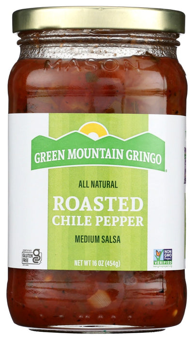 GREEN MOUNTAIN GRINGO: Roasted Chile Pepper Salsa, 16 oz