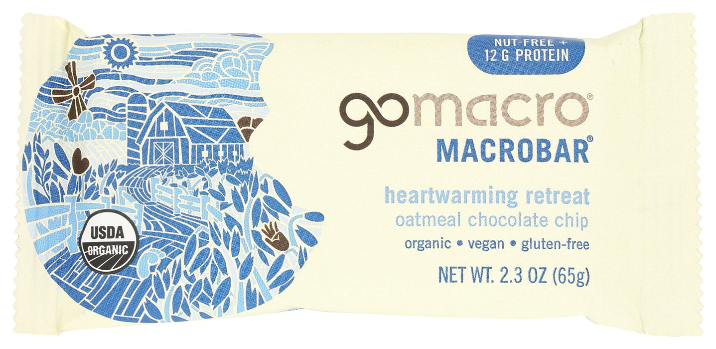 GOMACRO: Oatmeal Chocolate Chip Bar, 2.3 oz