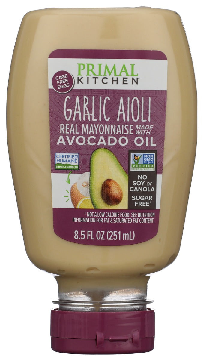 PRIMAL KITCHEN: Squeeze Garlic Aioli Mayo, 8.5 fo