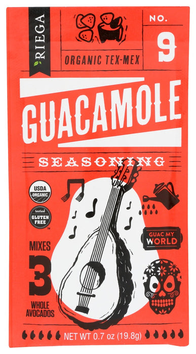 RIEGA: Organic Guacamole Seasoning, 0.7 oz