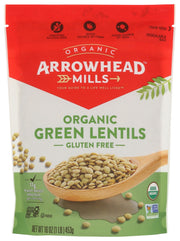 When combined with rice you get a complete protein. Enjoy our Organic Green Lentils with Arrowhead Mills Brown Rice in a casserole or season with garlic and onions for a tasty side dish. Great for soups and mashing into patties.