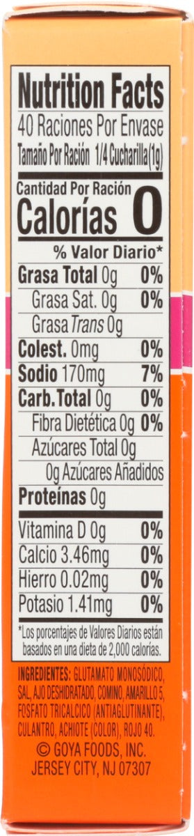 GOYA: Sazon With Coriander and Annatto Seasoning, 8 pc