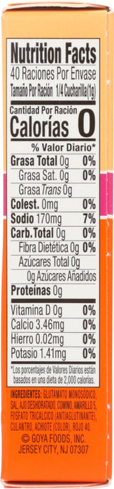 GOYA: Sazon With Coriander and Annatto Seasoning, 8 pc