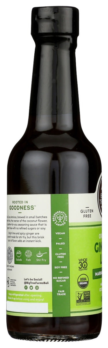 BIG TREE FARMS: Organic Gingery Lime Marinade and Sauce, 10 fo