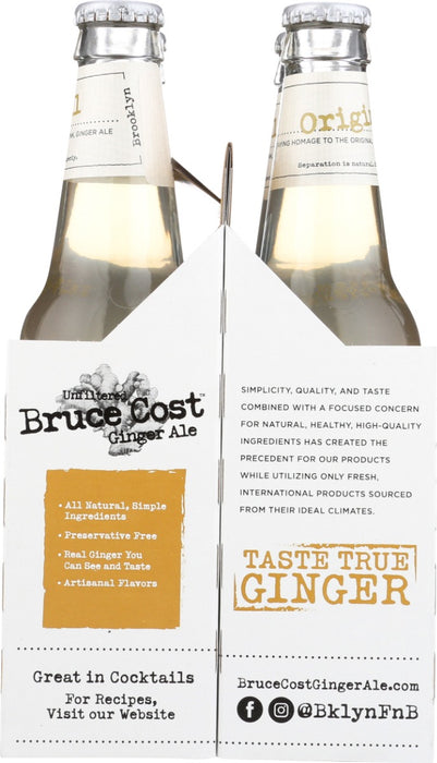 BRUCE COST GINGER ALE: Ginger Ale Original 4Pk, 48 fo