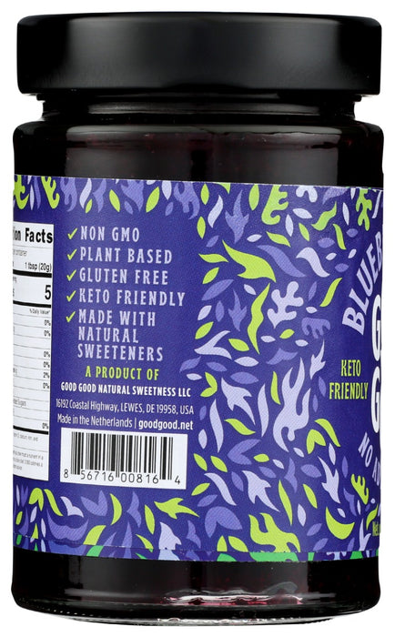 GOOD GOOD: Blueberry Jam No Added Sugar, 12 oz