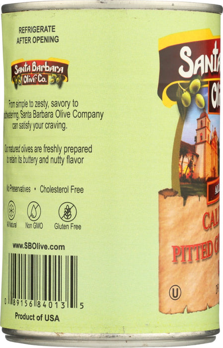SANTA BARBARA: California Pitted Green Olives Large, 6 oz