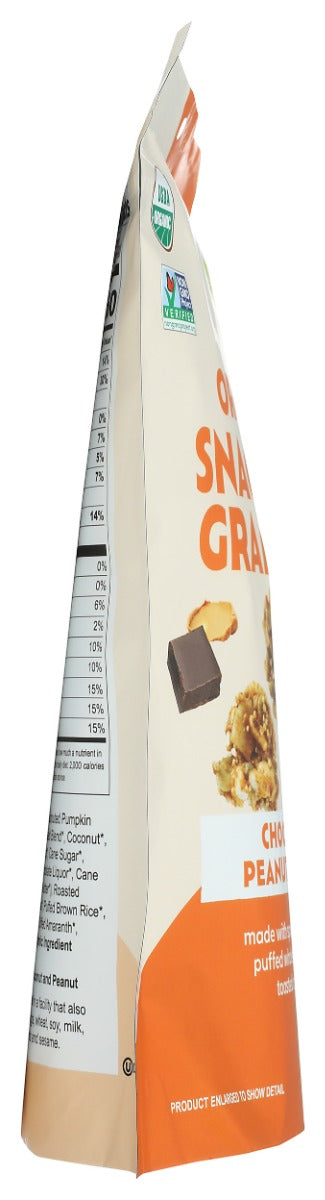 GO RAW: Chocolate Peanut Butter Organic Snacking Granola, 8 oz