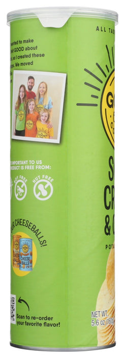 THE GOOD CRISP COMPANY: Sour Cream and Onion Potato Chips, 5.6 oz