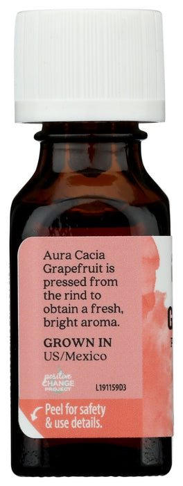 AURA CACIA: Grapefruit Essential Oil, 0.5 oz