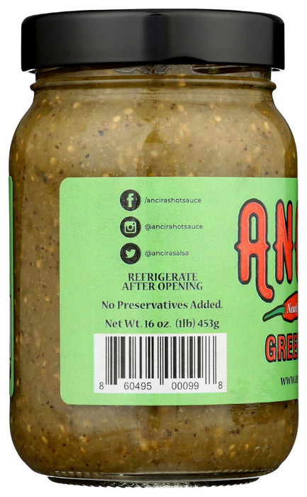 ANCIRA SALSA: Green Salsa, 16 oz