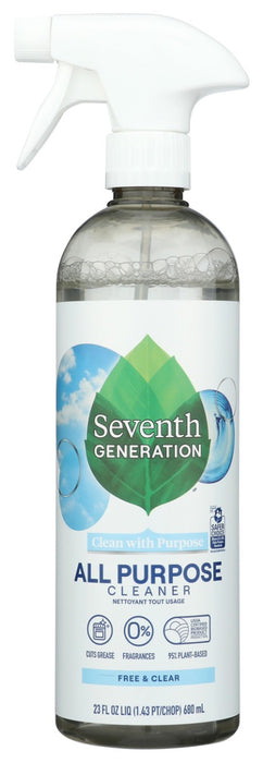 SEVENTH GENERATION: All Purpose Cleaner Free and Clear, 23 oz
