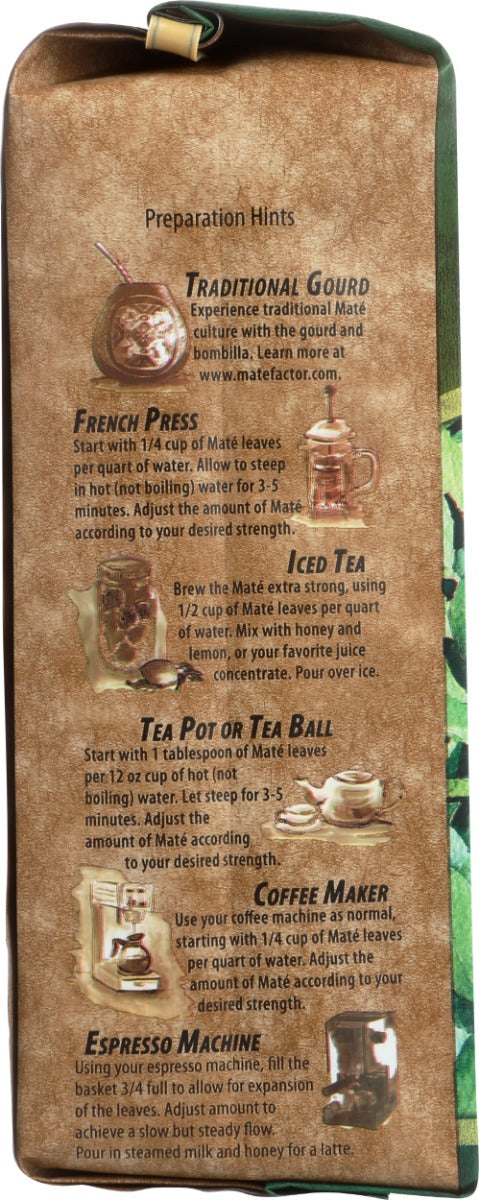 MATE FACTOR: Fresh Green Yerba Mate Organic Loose Tea, 12 oz