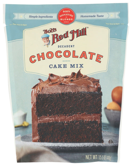 BOBS RED MILL: Decadent Chocolate Cake Mix, 15.5 oz