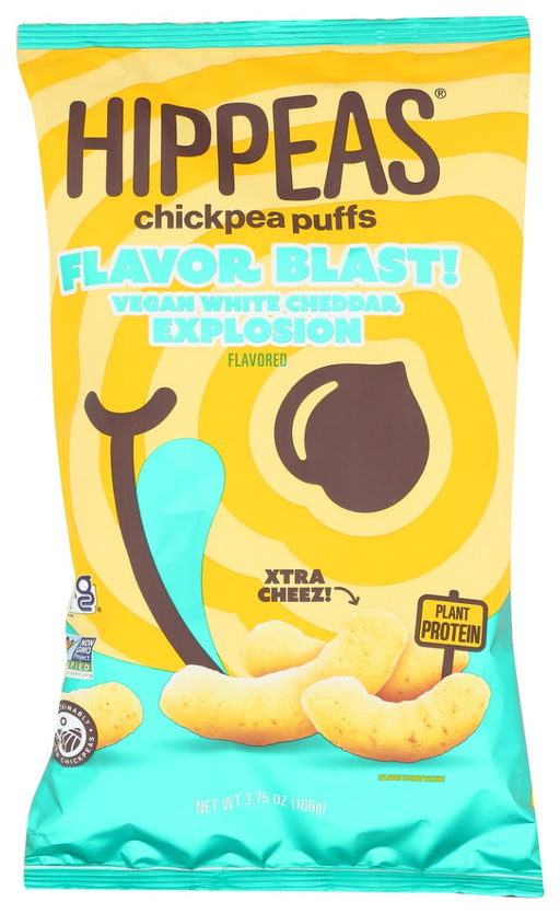HIPPEAS: Vegan White Cheddar Explosion Chickpea Puffs, 3.75 oz