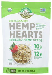 Shelling the hemp seed reveals the most nutritious and tender part of the seed: the heart. Ready to eat right out of the bag, Manitoba Harvest hemp hearts offer nutrition seekers a simple and delicious ingredient that adds plant protein and nutrients to any recipe or meal.
