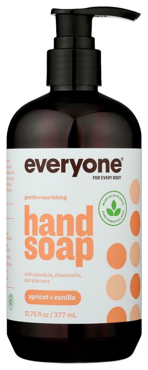 Our Apricot + Vanilla Hand Soap will be the reason you can't stop going to the sink. With an explosion of tart apricot and sweet vanilla, you and your family will be in the best mood to wash your hands. The gentle nature of coconut-derived cleansers and organic plant extracts will give you the cleanliness you deserve while giving your skin the moisture it needs.