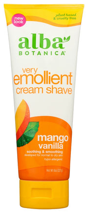 Eliminate unnecessary roughness. Severe stubble trouble calls for our soothing and smoothing, super-shaver special. Power-packed with rich botanical emollients, this calming cream helps fight off dryness, chaffing and irksome in-growns. Blended with aloe vera, jojoba, mango, vanilla and vitamin E, this cream moisturizes skin and softens unwanted hair for effortless razor glide and reduced risk of nicks, cuts and irritation.