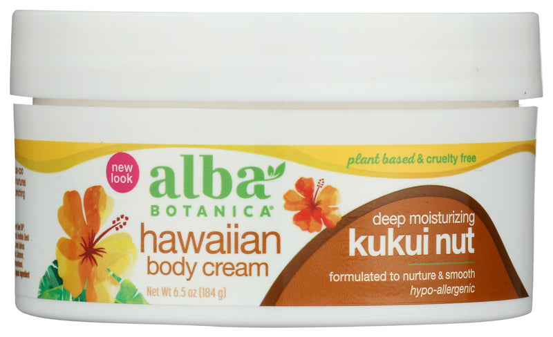 One smooth encounter with this grand-luxe body cream and skin will go coo-coo for kukui. Enriched with kukui nut oil, shea and cocoa butters and vanilla, cucumber and arnica extracts, the rich cream softens and nurtures skin while helping lock in skin softness.