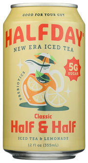HALFDAY: Half Half Prebiotic Iced Tea, 12 fo
