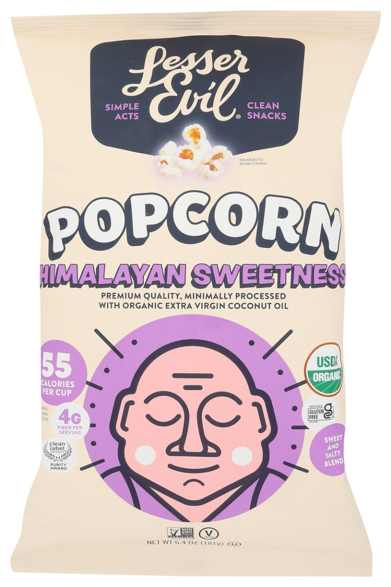 LESSER EVIL: Himalayan Sweetness Gourmet Popcorn, 6.4 oz