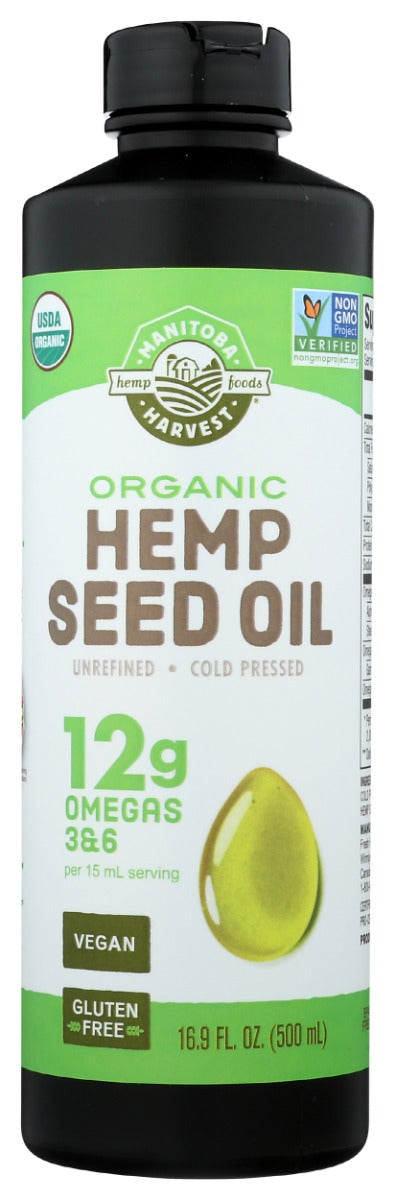 Every serving of Manitoba Harvest Hemp Seed Oil brings a delicious nutty flavor and 12 grams of Omegas 3 &amp; 6 to any meal. Try adding it to dressings, sauces, and dips, or finish off your dishes with a light drizzle.